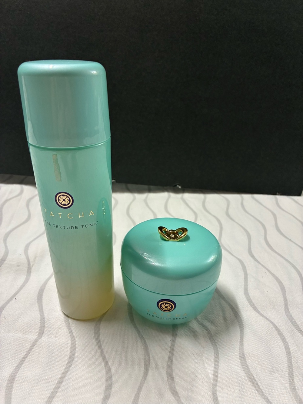 PreOwned Tatcha Skin Care Duo  - The Water Cream and The Texture Tonic